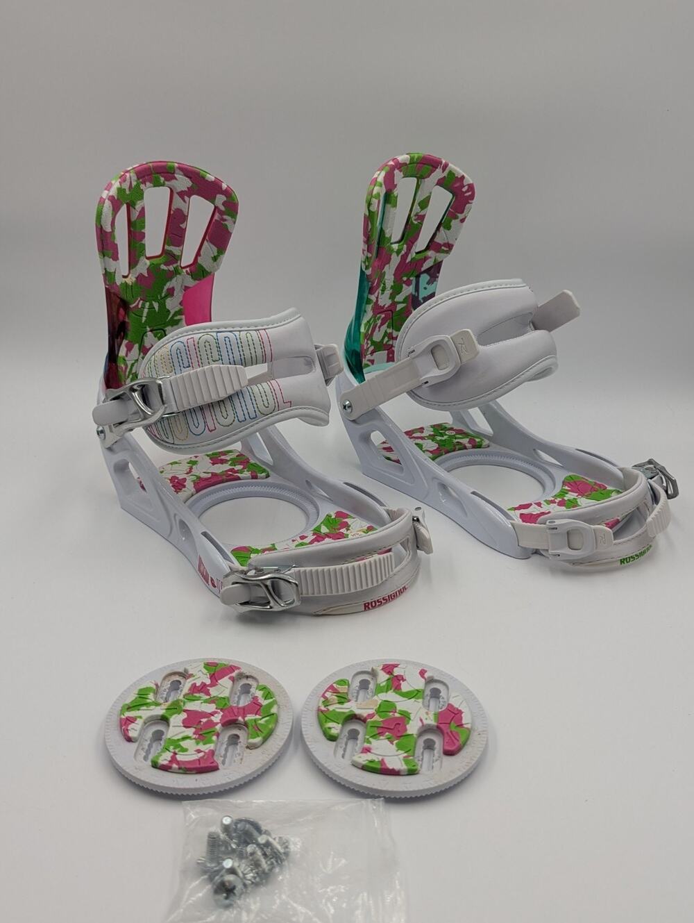 Rossignol Tesla Womens Color Splatter 50SH Snowboard Bindings Medium